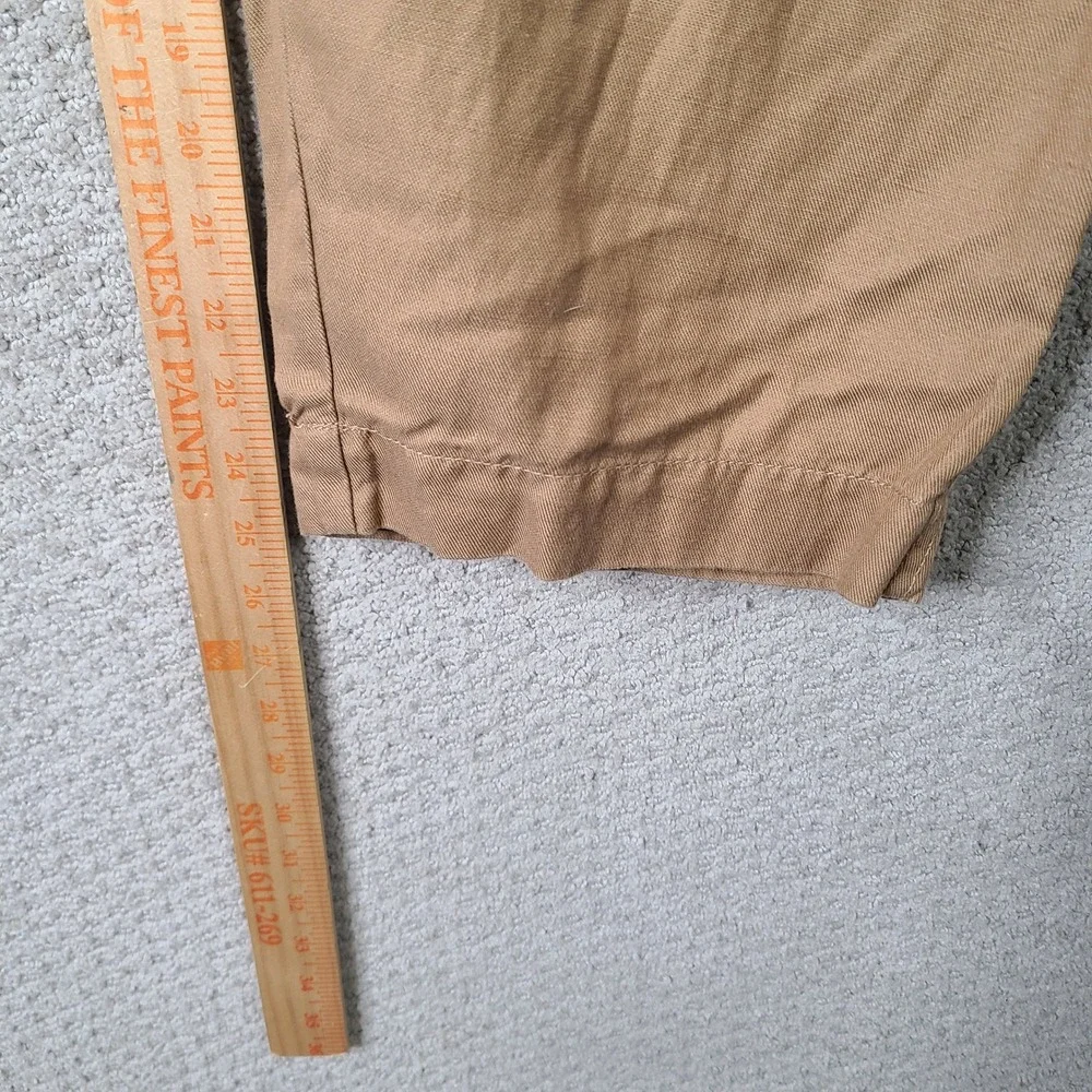 Banana Republic Pants Womens XXL Brown Pull On Lyocell Linen Cropped Trousers
